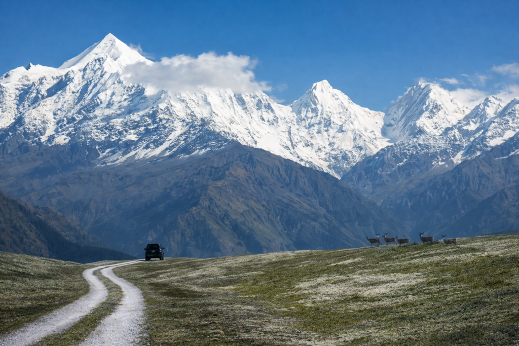 Snow-capped-peaks-winding-path-experiences-in-uttarakhand